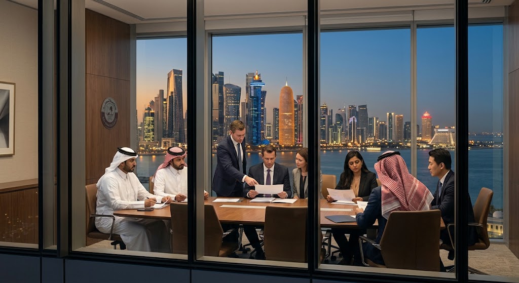 Doha's financial district